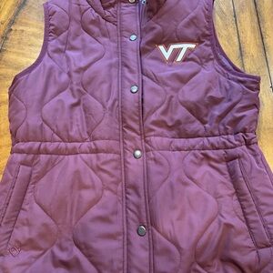 Virginia Tech Hokies Women Zip Vest, Large by Colosseum, worn once
